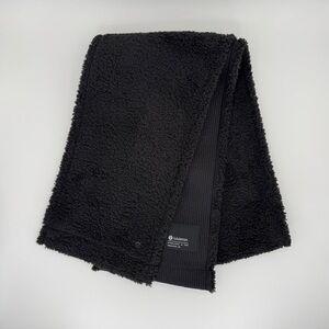 LULULEMON Customizable Snap Skinny Fleece Scarf OS Black Gorpcore Outdoor Casual
